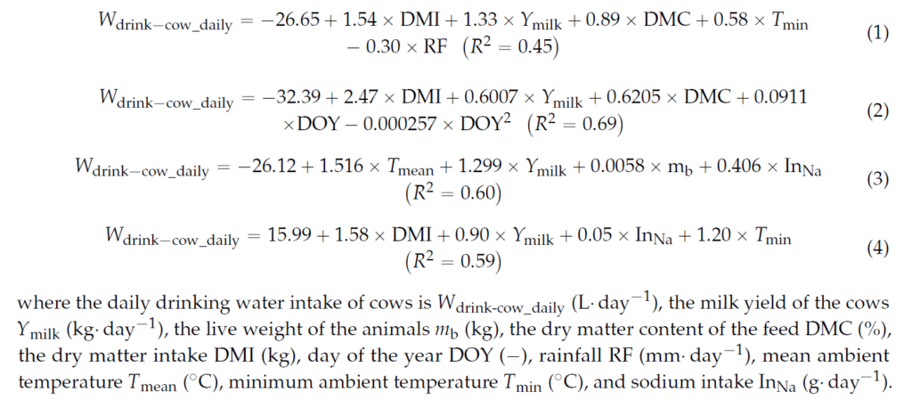 Figure 2 from Drinking and Cleaning Water Use in a Dairy Cow Barn